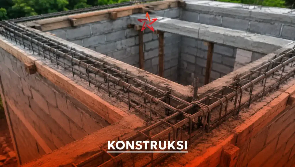 Pelajari cara menghitung kebutuhan ring balok rumah berdasarkan panjang dinding, volume beton, tulangan, dan kebutuhan material lainnya.