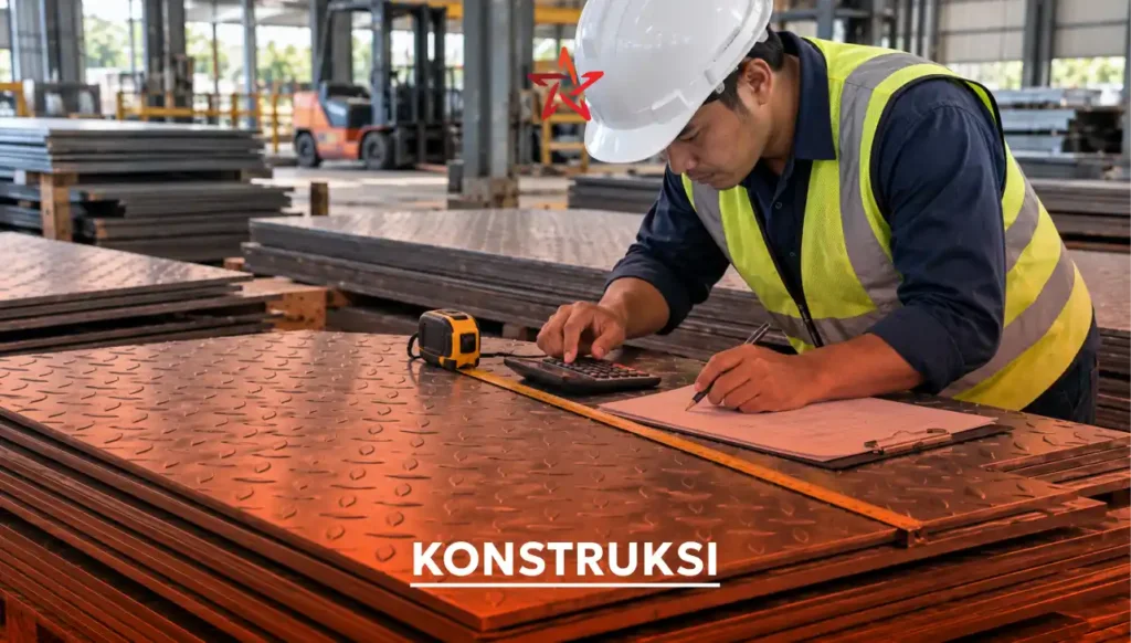 Pelajari cara menghitung kebutuhan plat bordes 3 mm dengan rumus sederhana. Lengkap dengan contoh ukuran, jumlah lembar.
