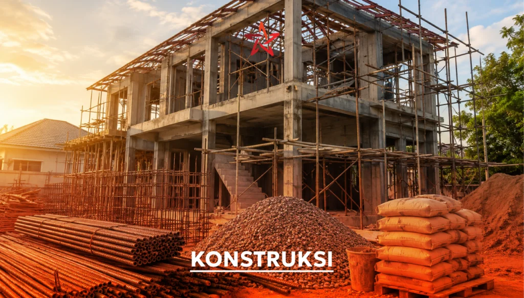 Pelajari material wajib untuk rumah 2 lantai yang kokoh seperti besi beton. Panduan konstruksi lengkap dan praktis dari Perwira Steel.