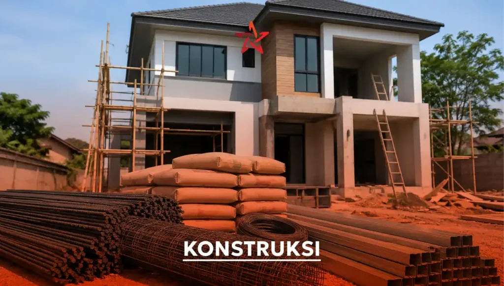 Mau membangun rumah minimalis 2 lantai? Kenali material bangunan yang wajib disiapkan agar konstruksi lebih kokoh, aman, dan tahan lama.