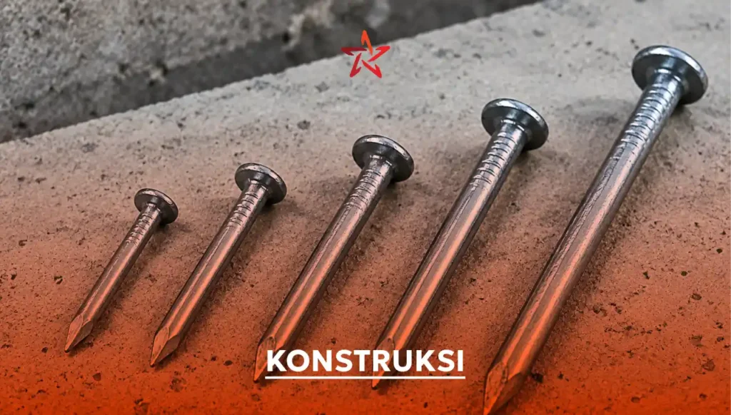 Kenali jenis, ukuran, fungsi, dan cara memilih paku beton untuk konstruksi. Temukan tips memilih paku beton sesuai kebutuhan pekerjaan.